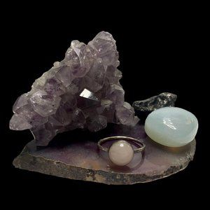 Sterling Silver & Rose Quartz Ring